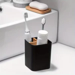 3-Compartment Toothbrush Organizer