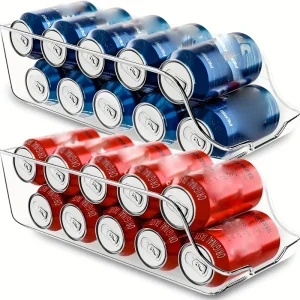 Rolling Soda Can Fridge Dispenser